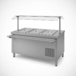 SALAD BAR 3 GN 1/1 + CUPULA + DESLIZA BANDEJA