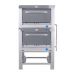 Horno Industrial a Gas 2 Cámaras 58 x 65 cm GLP Ventus VHG-2C