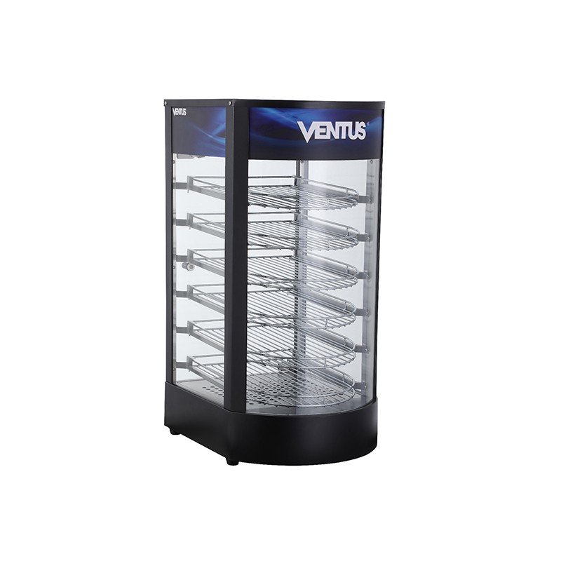 Vitrina-Mantenedora-VMCD-1A Vitrina Mantenedora Caliente Sobremesa Semicurva 6 Repisas Ventus VMCD-1A - Imagen 1