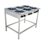 Anafe a Gas 6 Platos con Parrillas de Fierro Fundido 34×34 cm Cousiño