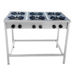 Anafe a Gas 6 Platos con Parrillas de Fierro Fundido 34×34 cm Cousiño - Imagen 2