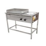 Plancha Churrasquera a Gas 50×70 cm con Baño María Cousiño