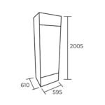 VISICOOLER 1 PUERTA 327 LT. - Imagen 2