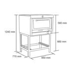 Horno 1 Camara (58x65) GLP - Imagen 4