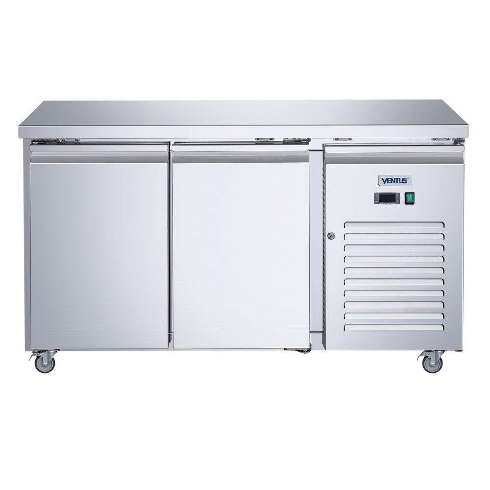 VMF2PS-260_SS-8 Mesón Freezer 2 Ptas Acero Inox. Vmf2Ps-260 S/S Ventus - Imagen 1