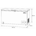 Congelador Horizontal 689 Litros Tapa Dura Volk BD-689 - Imagen 3