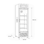 Visicooler Vertical 229 Litros 1 Puerta de Vidrio Volk SC-229 - Imagen 5