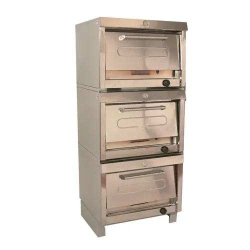 Horno Industrial a Gas 3 Cámaras para 6 Bandejas 58 × 65 cm Maigas 6EA155R