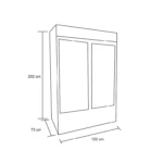 Freezer vertical de 800 litros con 2 puertas de vidrio FV800 Maigas - Imagen 6