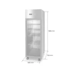 Congelador de acero inoxidable de 500 litros con 1 puerta de vidrio AF05G Maigas - Imagen 2