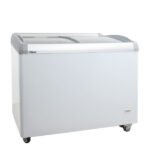 Conservadora horizontal con vidrio curvo SD-300A Hiron - Imagen 2