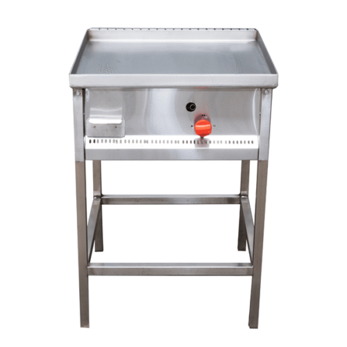 Plancha Churrasquera a Gas GLP 60x60 cm con Recibidor VPLG-50AI Ventus