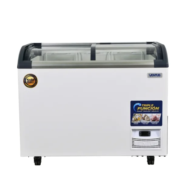 CTV-320QPRO_1-600x600 Conservadora Horizontal Semicurva Triple Función 220 Litros CTV-320Q PRO Ventus - Imagen 1