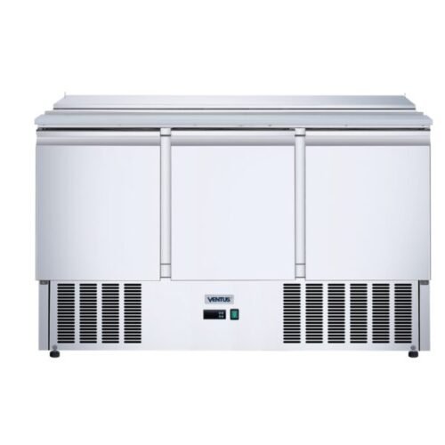 Mesón Saladette Refrigerado 3 Puertas 370 Litros VMRSL-375 BENEFIT Ventus